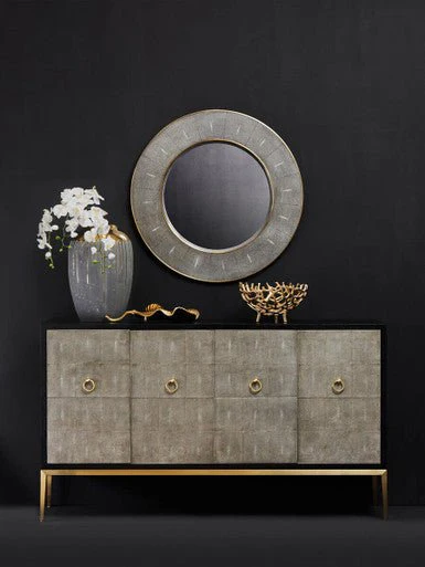 Deruta Grey Shagreen Wall Mirror - Image 6