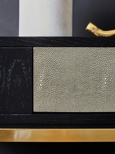 Deruta Shagreen Effect One Drawer Console Table - Image 13