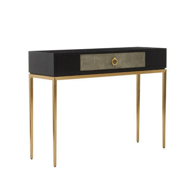 Deruta Shagreen Effect One Drawer Console Table - Image 5