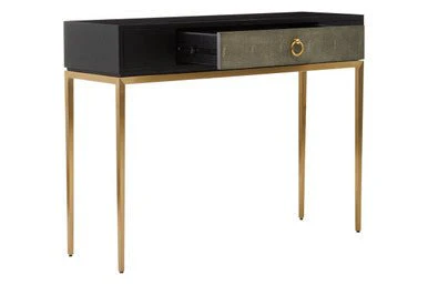 Deruta Shagreen Effect One Drawer Console Table - Image 6
