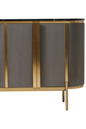 Dervio Four Door Marble Top Sideboard - Image 14