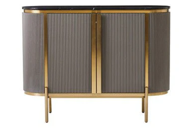 Dervio Two Door Marble Top Sideboard - Image 12