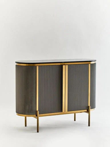 Dervio Two Door Marble Top Sideboard - Image 6