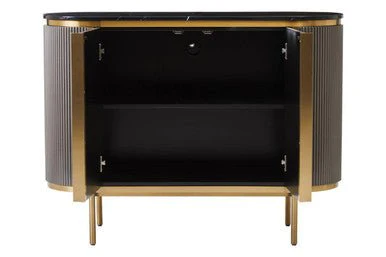 Dervio Two Door Marble Top Sideboard - Image 7