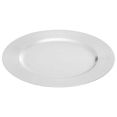 Dia Silver Finish Ribbed Charger Plate - Image 7