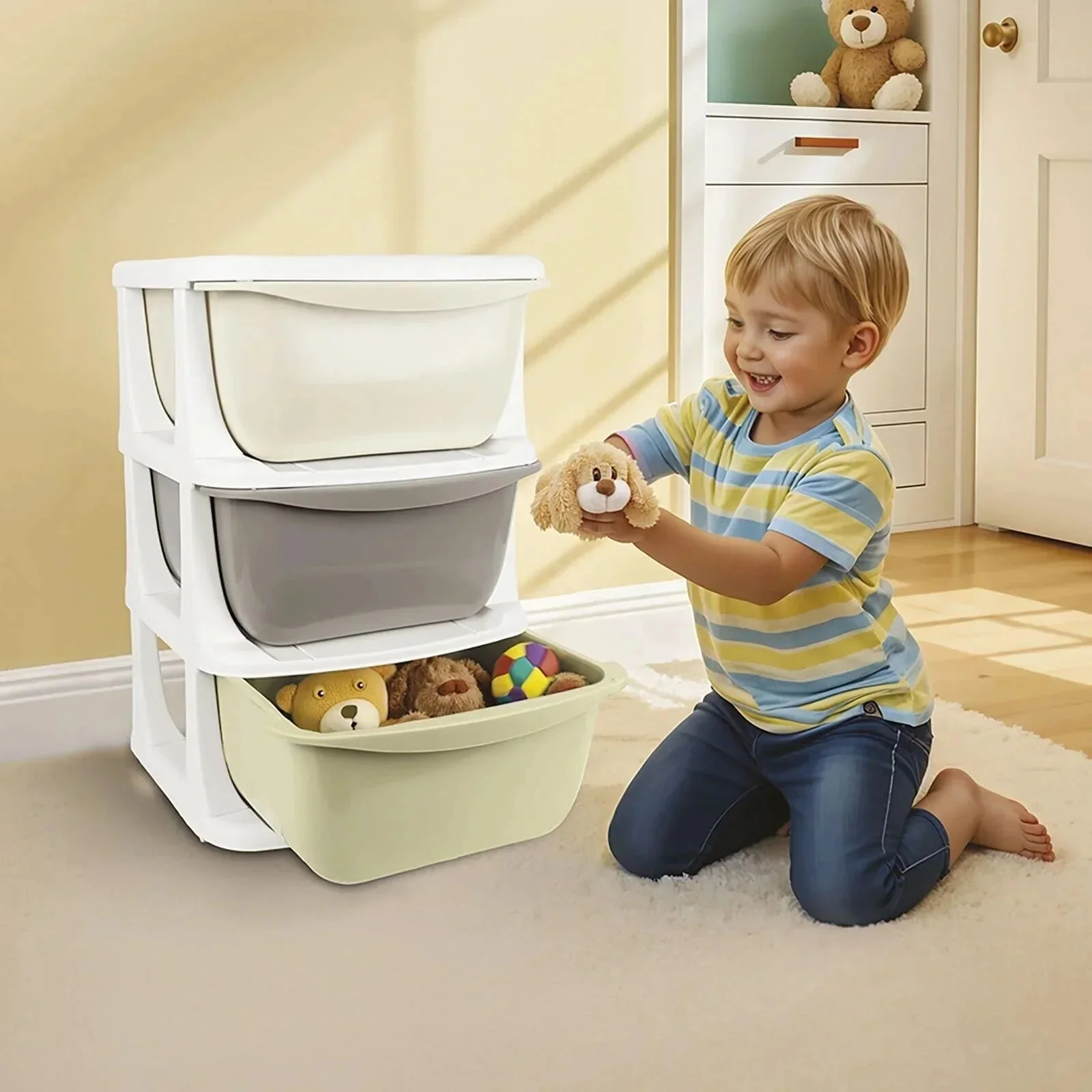 Dolu Nuve Multi-Purporse Organiser with 3 Drawers - Image 2
