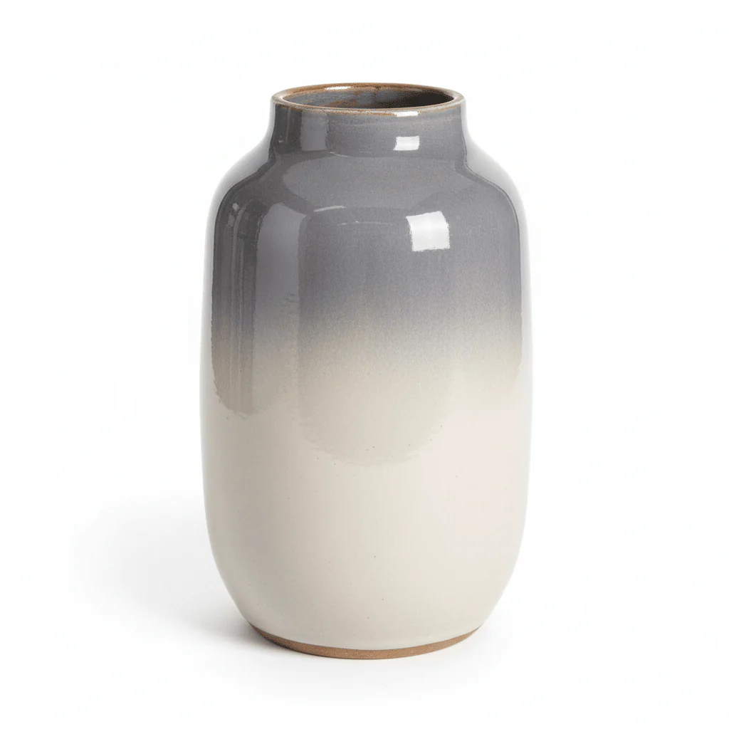 Domo Grey Earthenware Vase