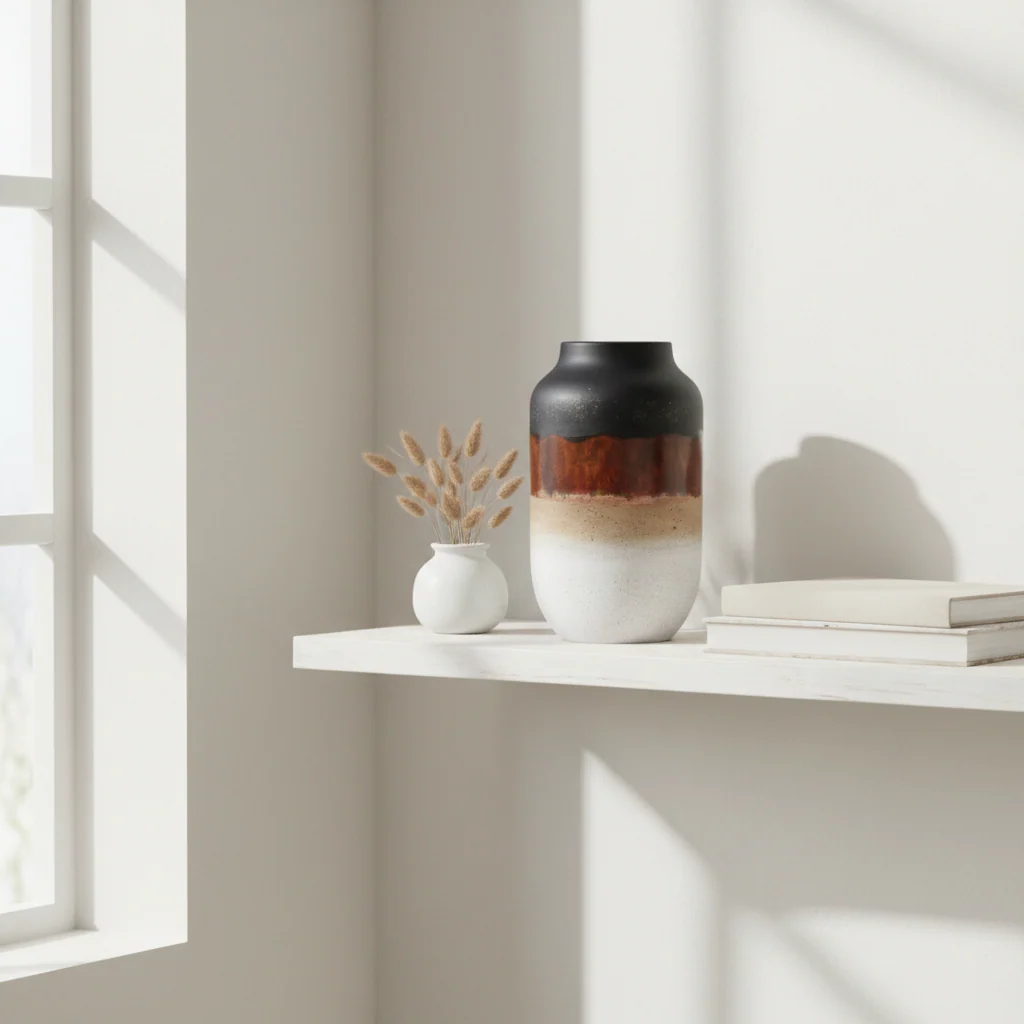 Domo Multi Colour Earthenware Vase - Image 3