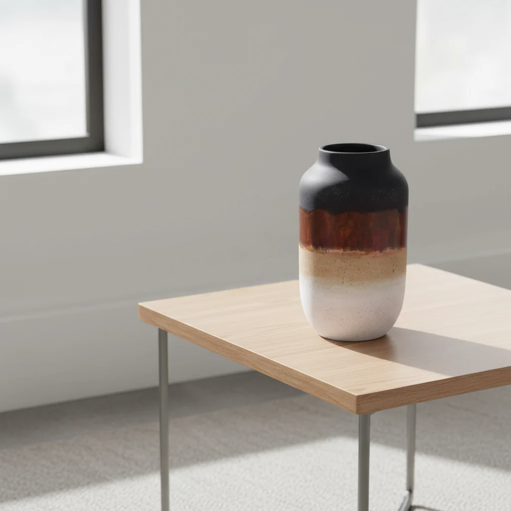 Domo Multi Colour Earthenware Vase - Image 4
