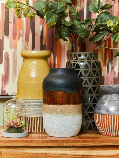 Domo Multi Colour Earthenware Vase - Image 7