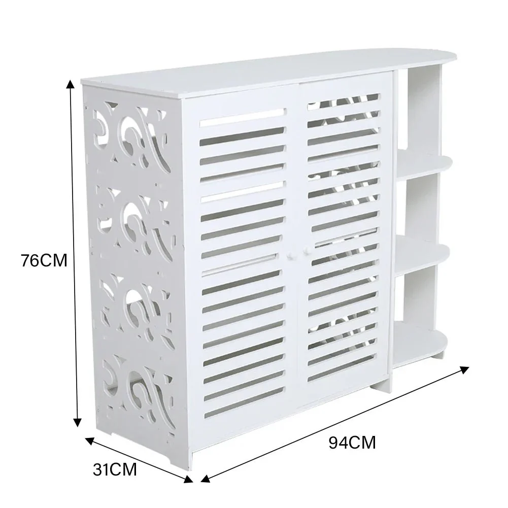 Double Door Shoe Cabinet 4-Layer - Image 10
