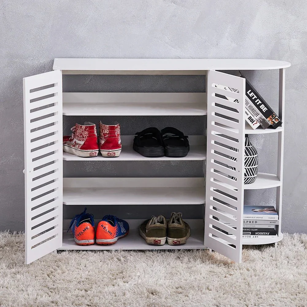 Double Door Shoe Cabinet 4-Layer - Image 2