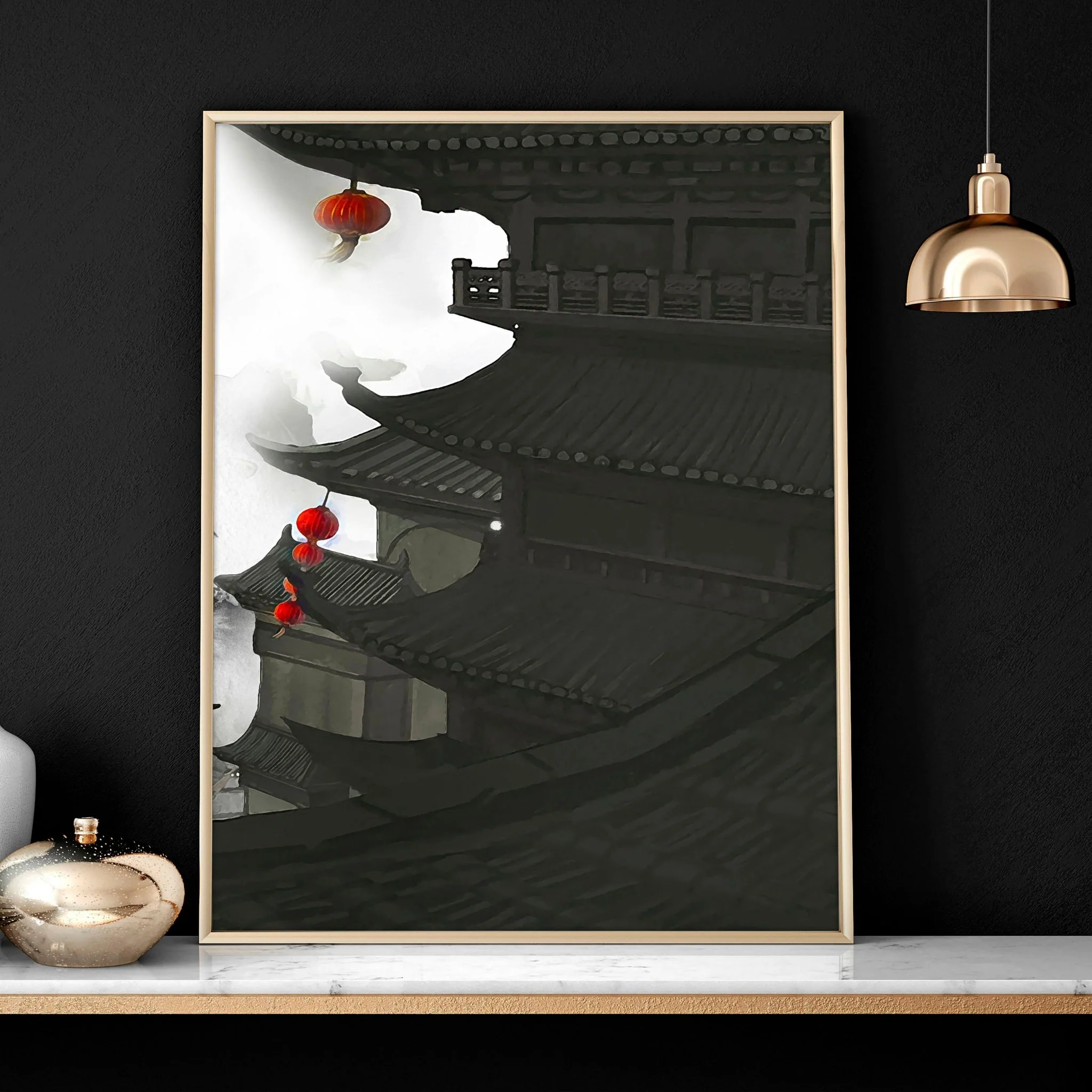 Dragon wall art | set of 3 prints for home office decor - Image 6