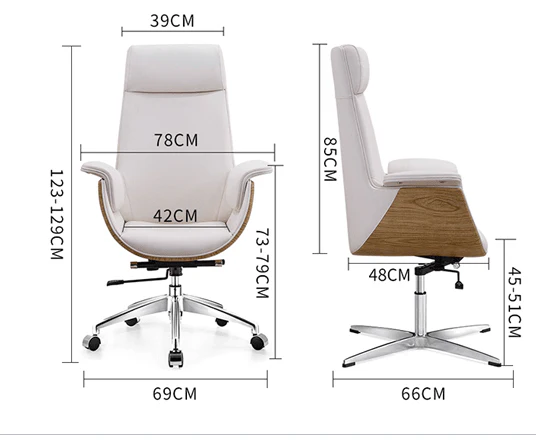 E43 Office Chair, High Back, Grey / Black - Image 11