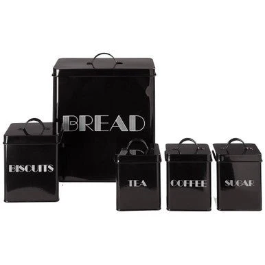 Easton 5 Piece Black Kitchen Storage Set - Image 9