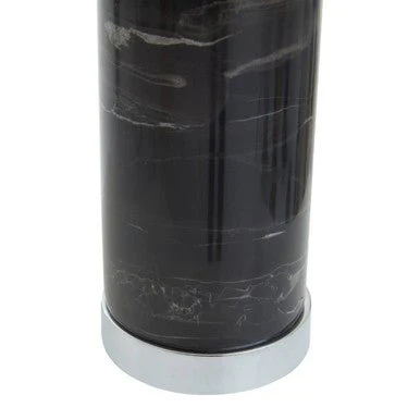 Ebony Table Lamp Chrome Base - Image 12
