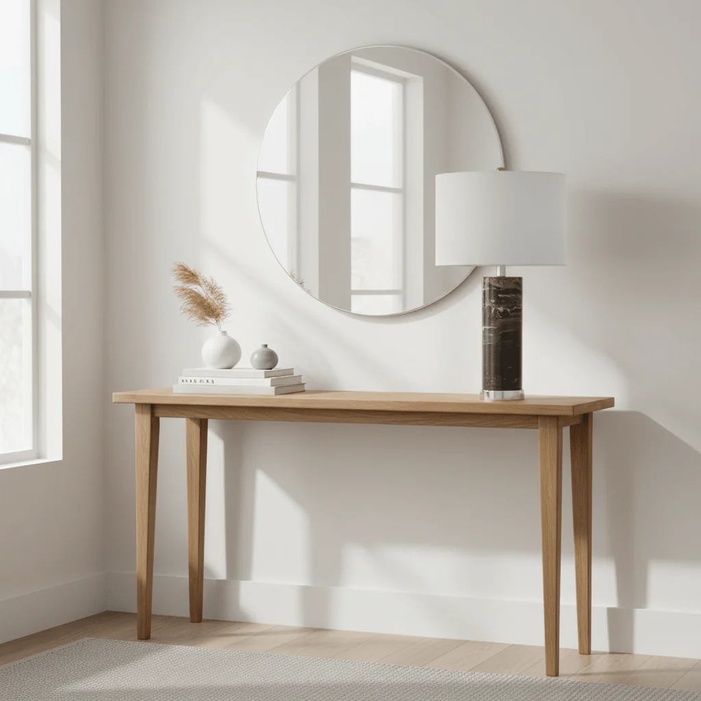 Ebony Table Lamp Chrome Base - Image 7