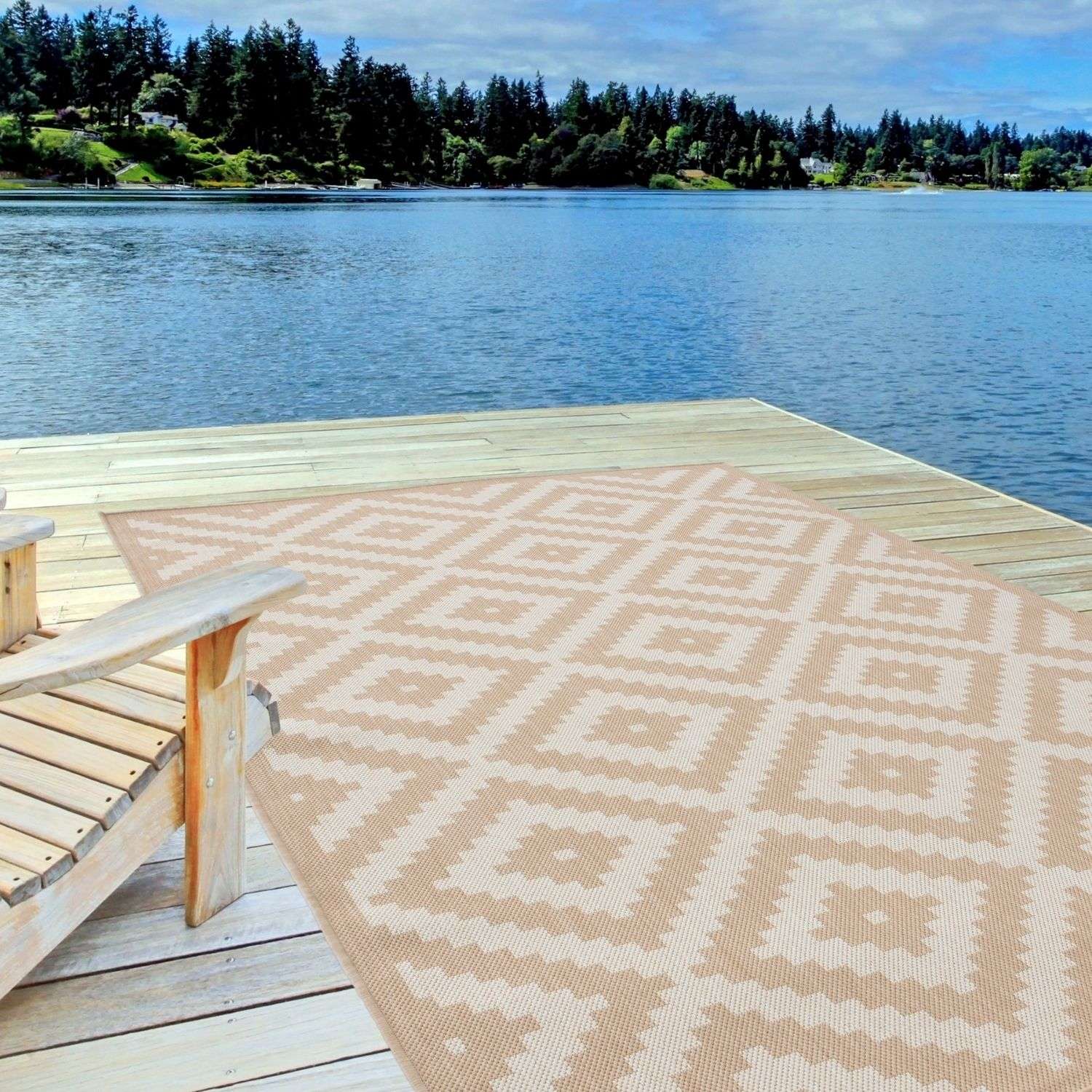 Ecology Outdoor Rug Beige | 100b - Image 8