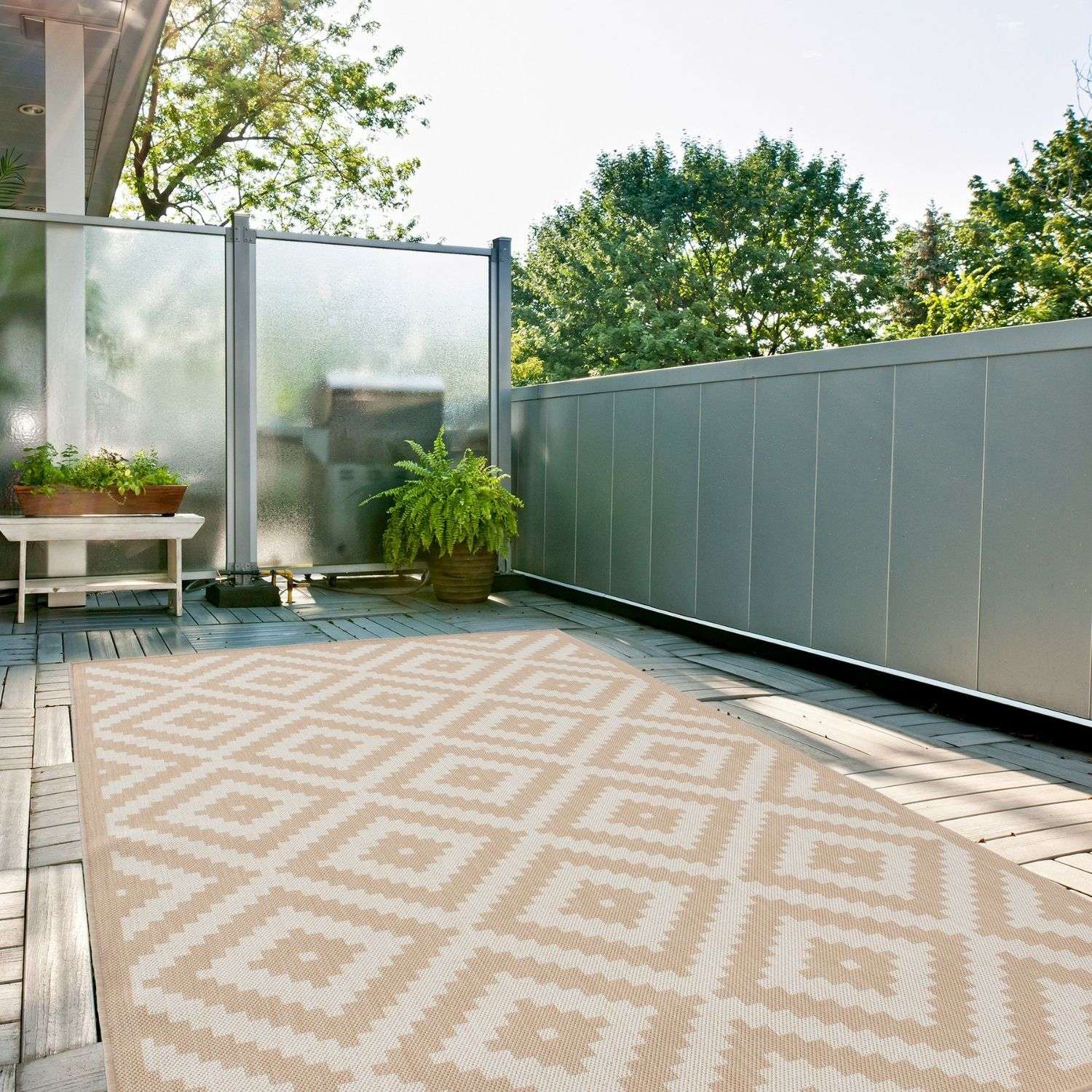 Ecology Outdoor Rug Beige | 100b - Image 9