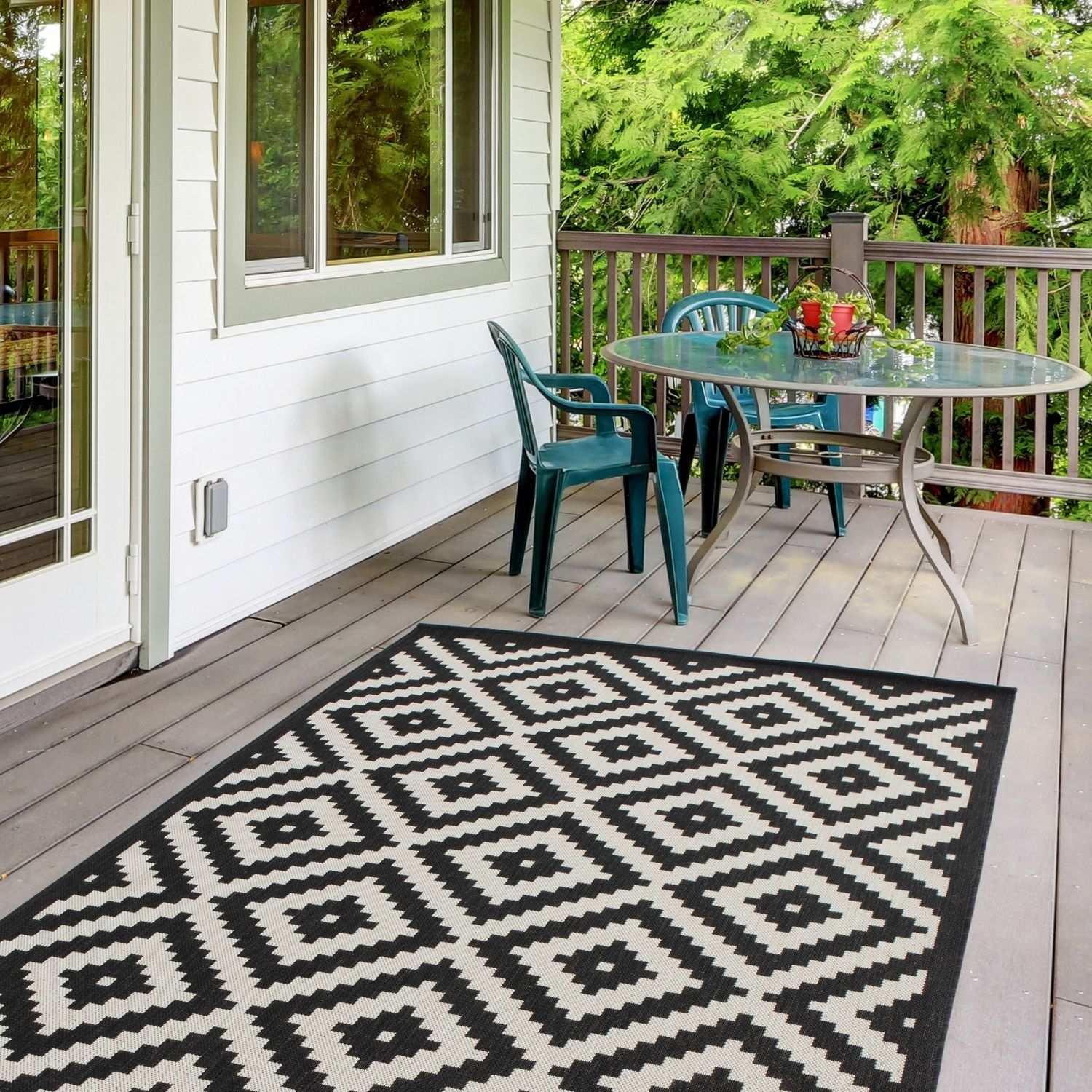 Ecology Outdoor Rug Black | 100bl - Image 8