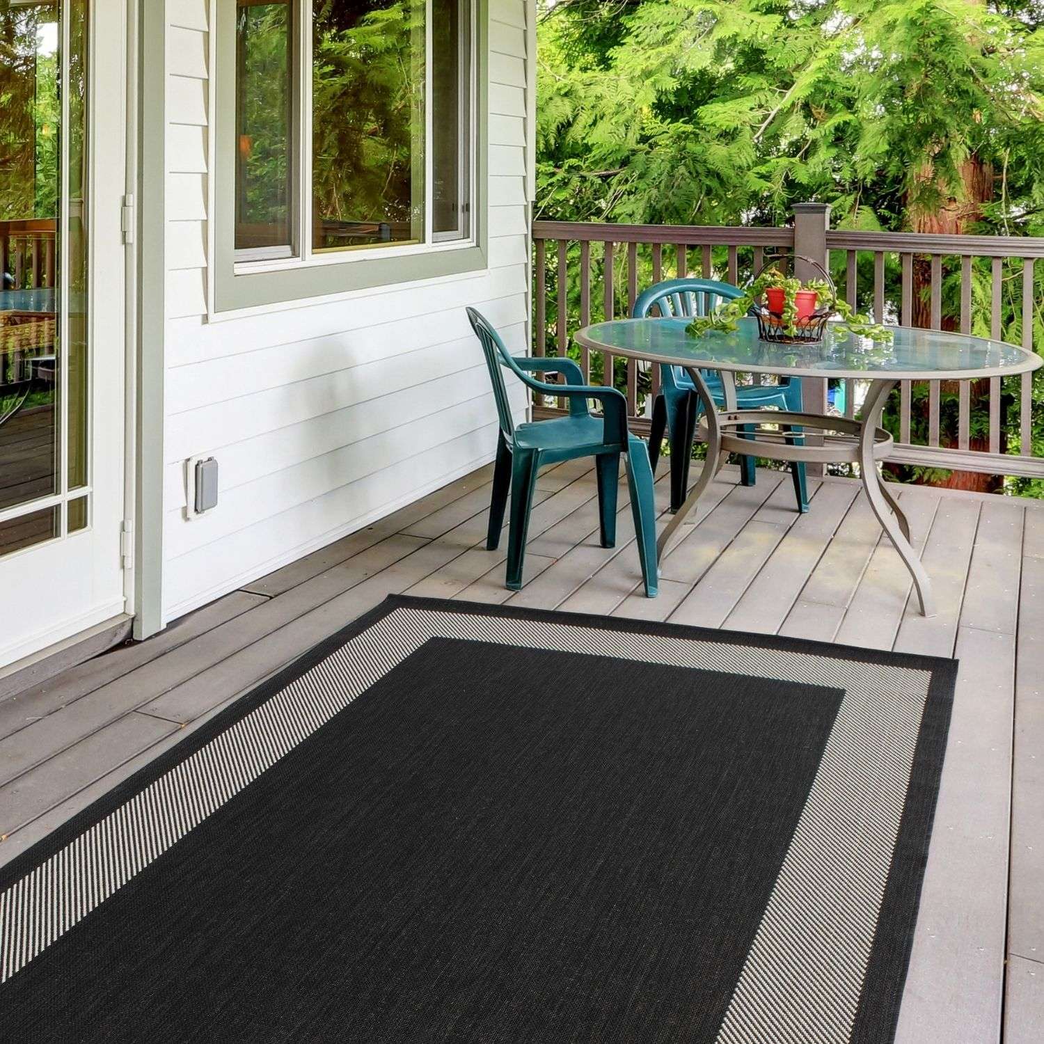 Ecology Outdoor Rug Black | 200bl - Image 9