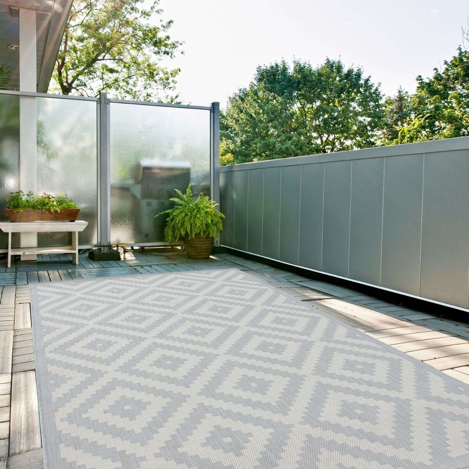 Ecology Outdoor Rug Grey | 100g - Image 7