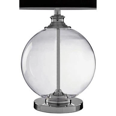 Edna Small Black Linen Shade Table Lamp - Image 6