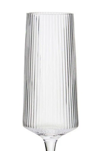 Eldon Set of Four Ribbed Champagne Glasses - Image 9