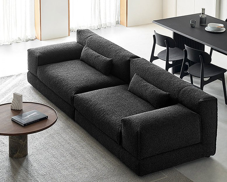 Eliana Two Seater / Three Seater Sofa, Black Or White - Image 2