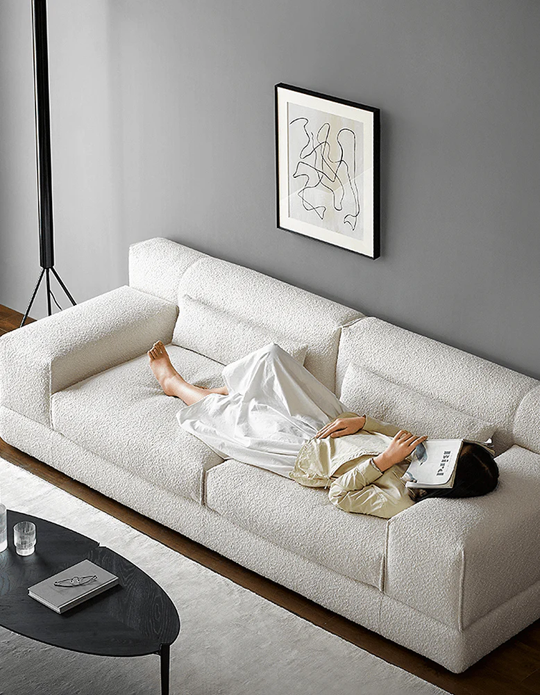 Eliana Two Seater / Three Seater Sofa, Black Or White - Image 3