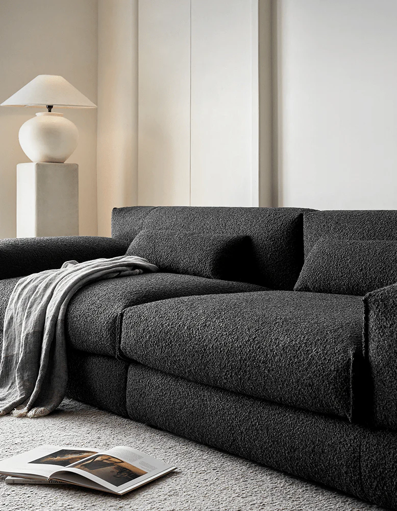 Eliana Two Seater / Three Seater Sofa, Black Or White - Image 4