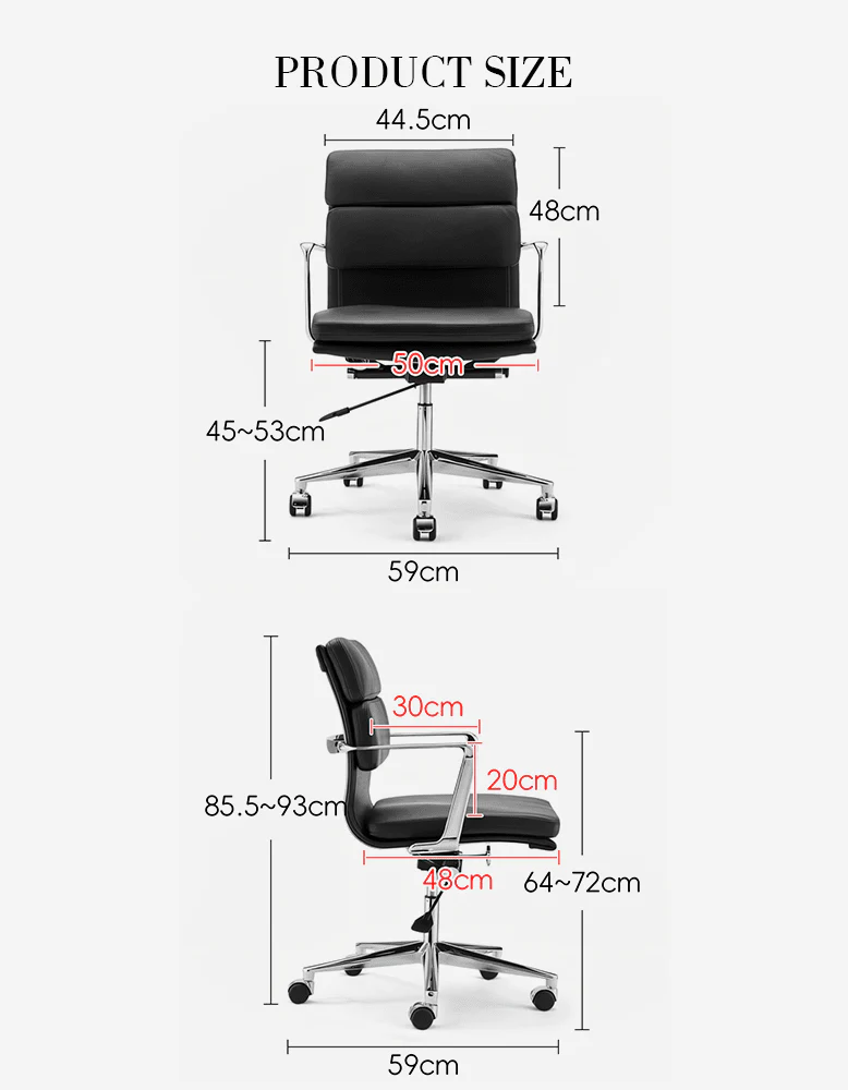 Ergo Office Chair Lowback - Softpad - Image 11