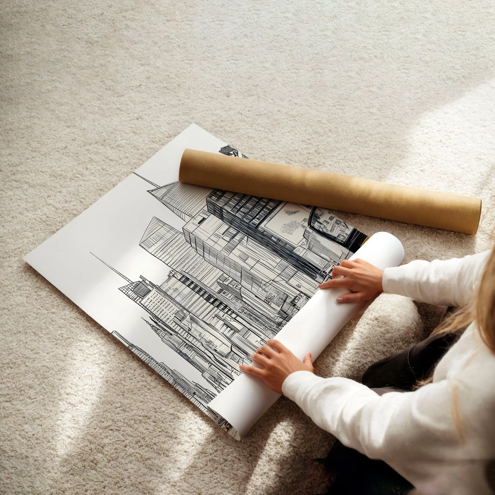 Extra Large Posters For Walls | Set of 2 Urban Skyscrapers Wall art Prints - Image 8
