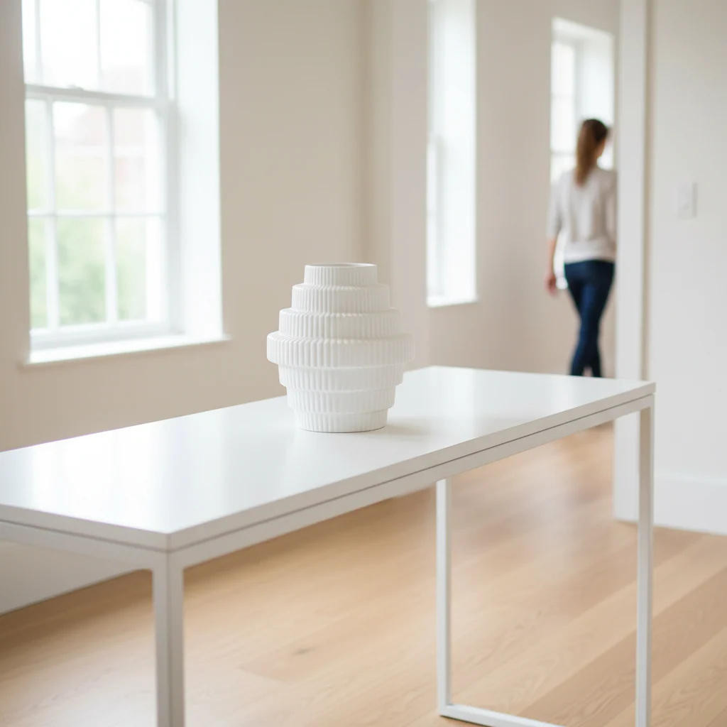 Fabia White Small Vase - Image 2