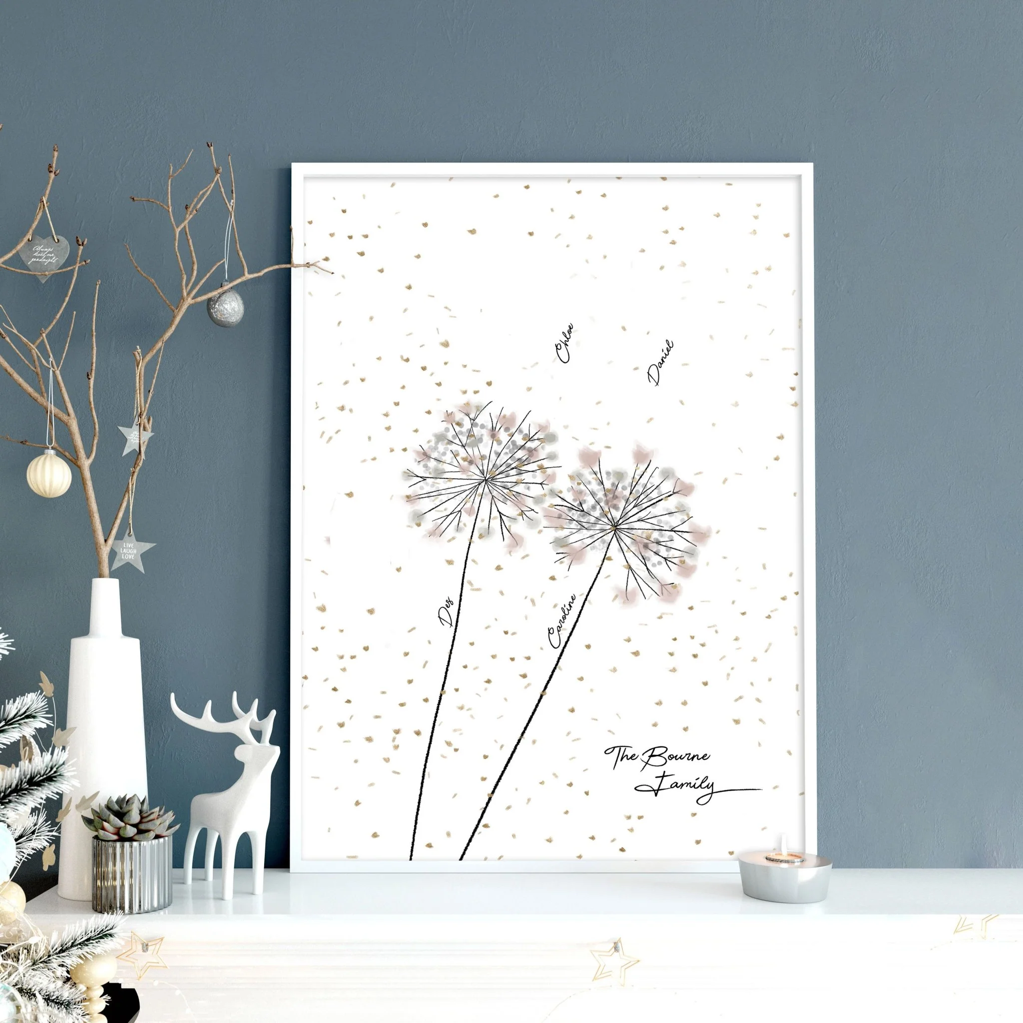 Family tree names | wall art print - Image 4