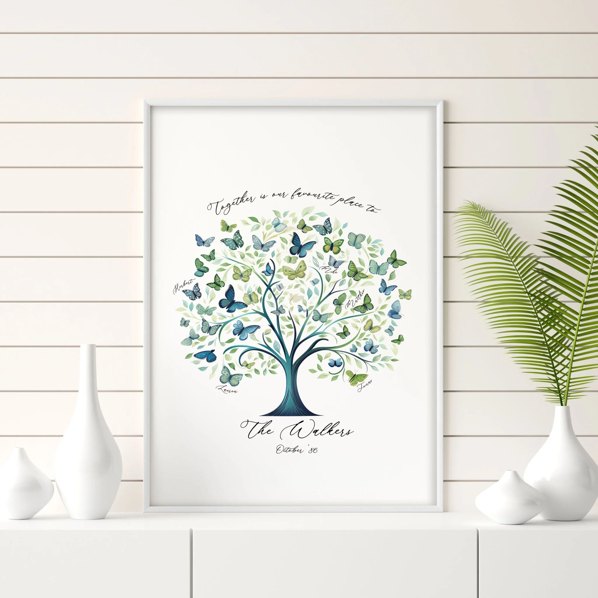 Family Tree Print | Set of 1 Botanical Wall art Prints - Image 3