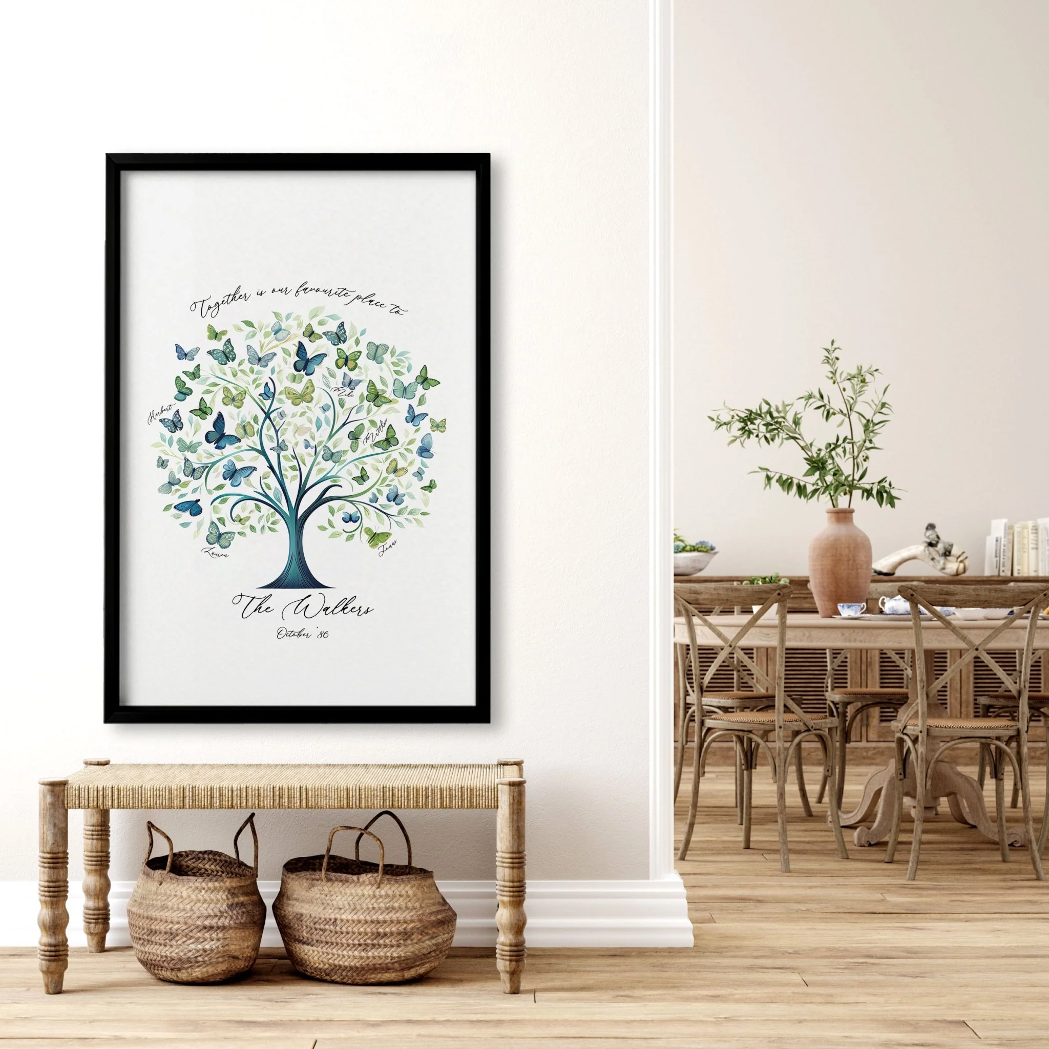 Family Tree Print | Set of 1 Botanical Wall art Prints - Image 5