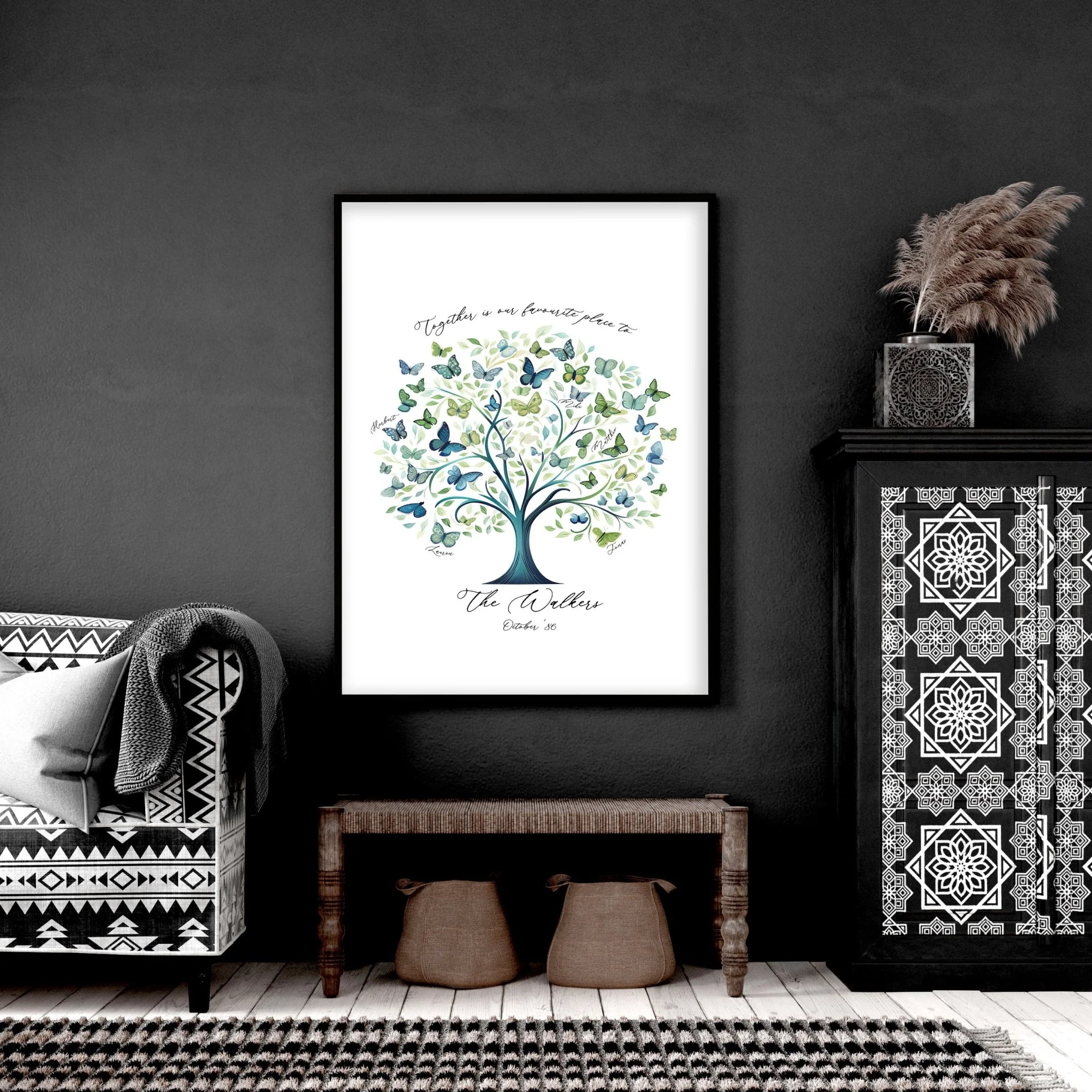 Family Tree Print | Set of 1 Botanical Wall art Prints - Image 6