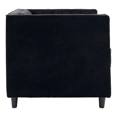 Farah Black Velvet Chair - Image 8