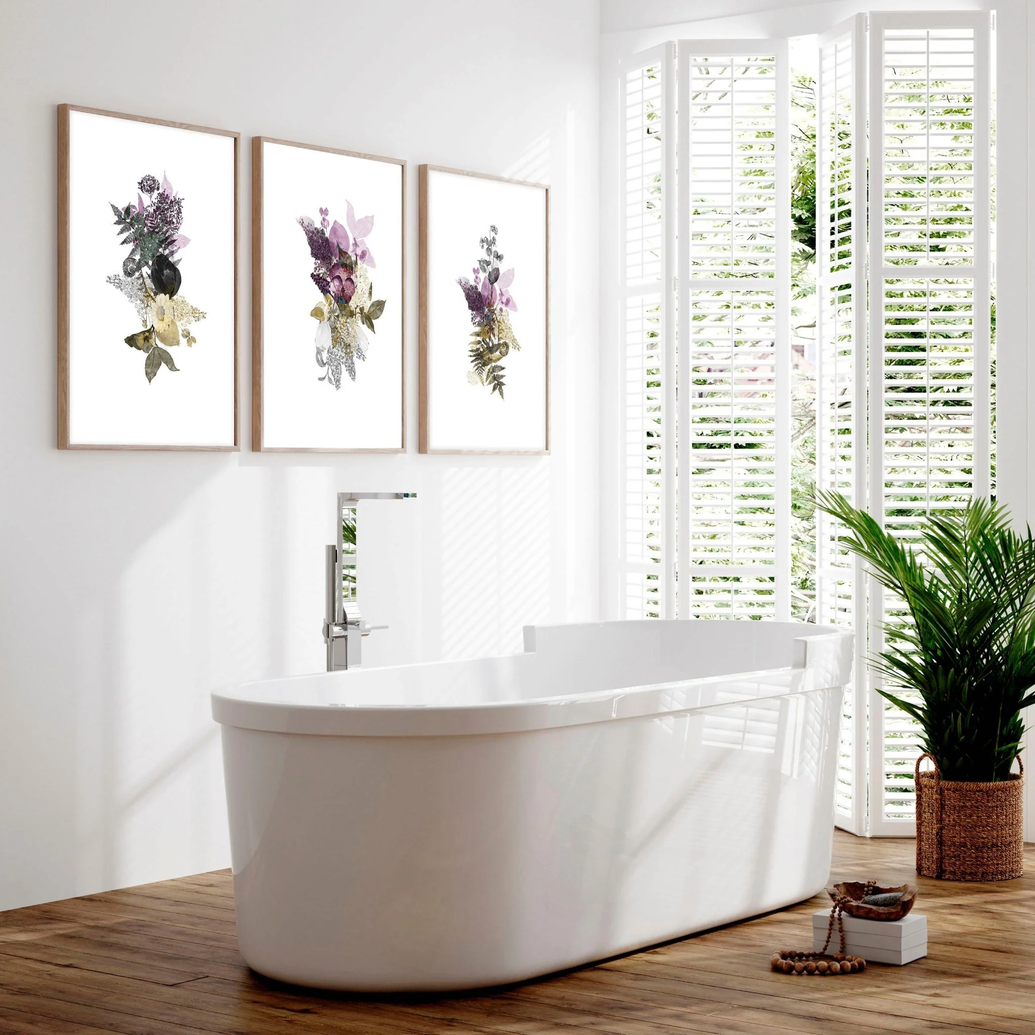 Wall pictures for bathrooms | set of 3 Farmhouse wall prints - Image 10