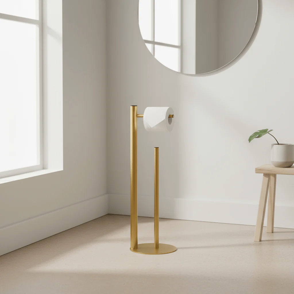 Fay Gold Finish Toilet Roll Holder - Image 3