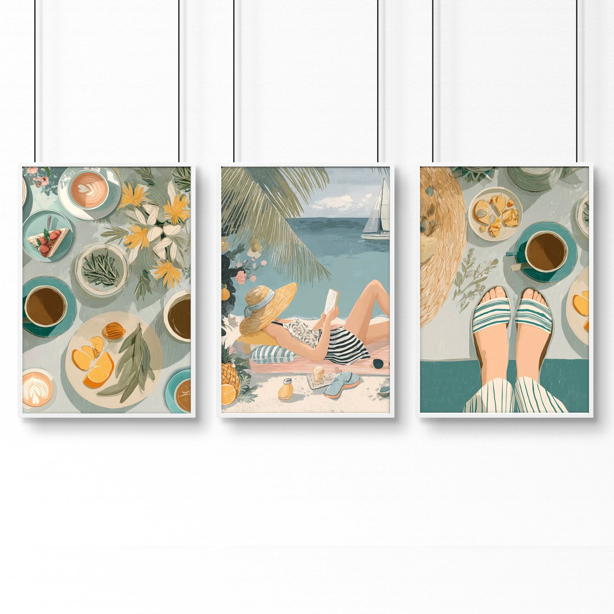 Feature Wall Art | Set of 3 Italian Lifestyle Wall art Prints - Image 13