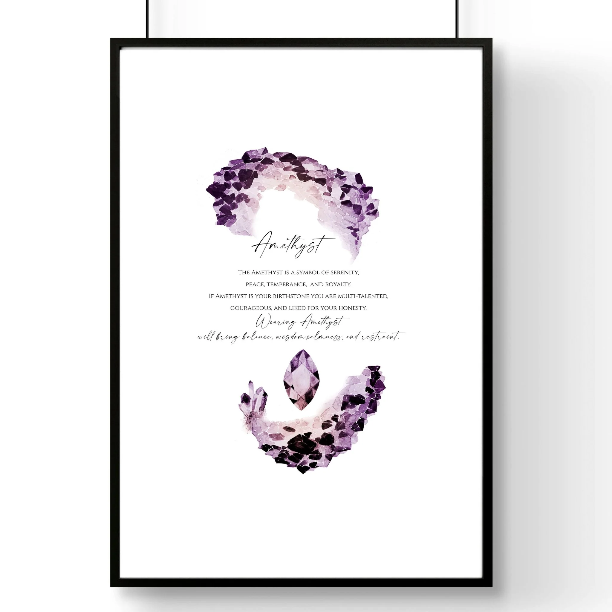 February Birthstone Amethyst | wall art print - Image 7