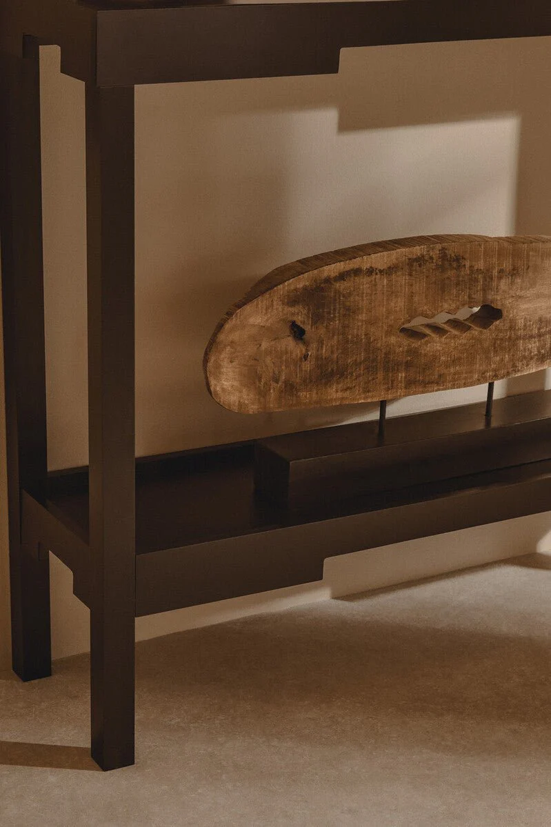 Fidel Natual Mango Wood Slice Sculpture - Image 11