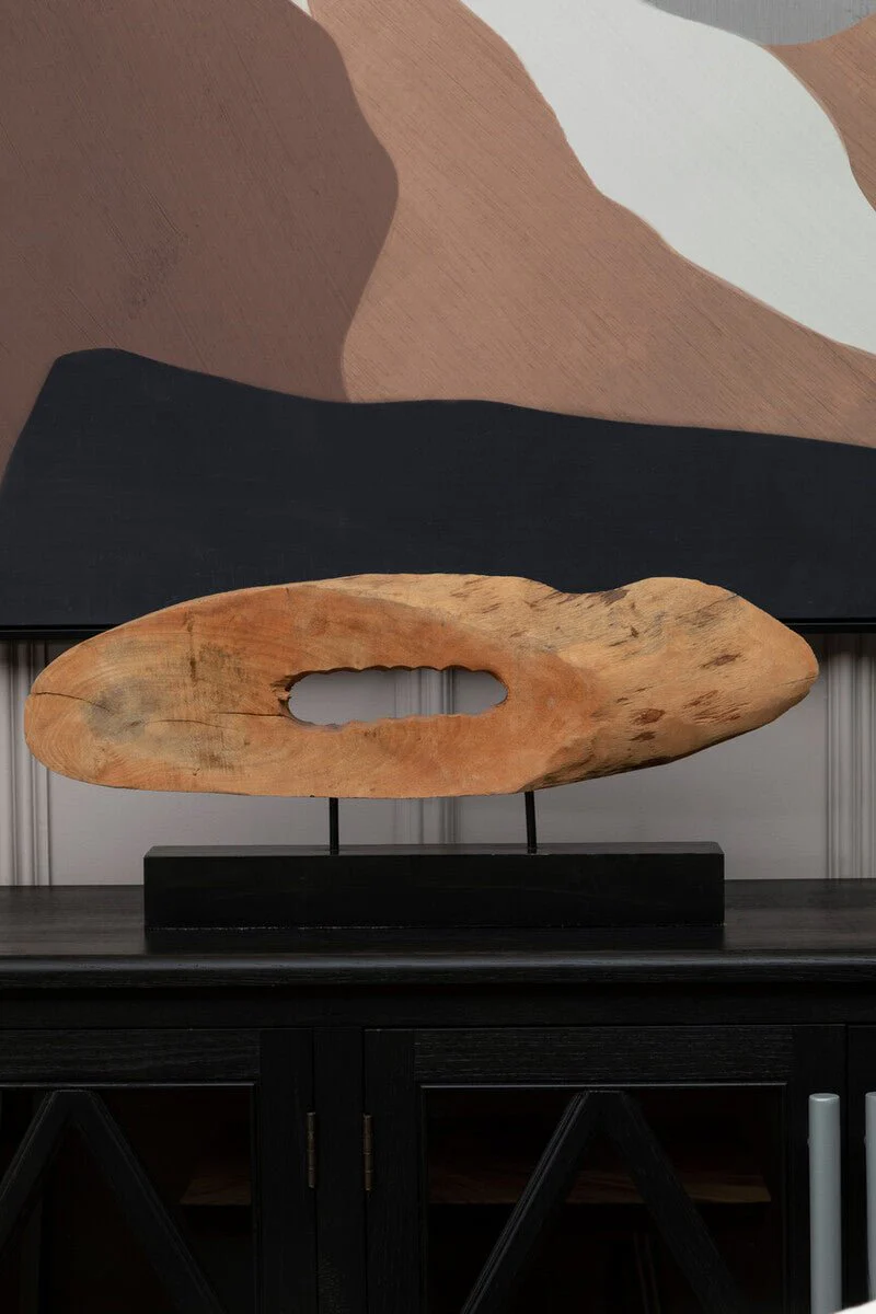 Fidel Natual Mango Wood Slice Sculpture - Image 6