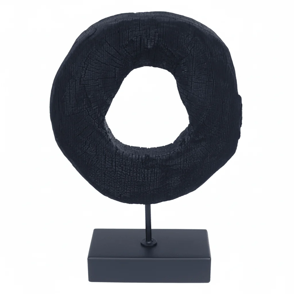 Fidel Small Rustic Mango Wood Sculpture On Stand