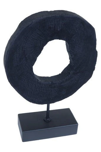 Fidel Small Rustic Mango Wood Sculpture On Stand - Image 10