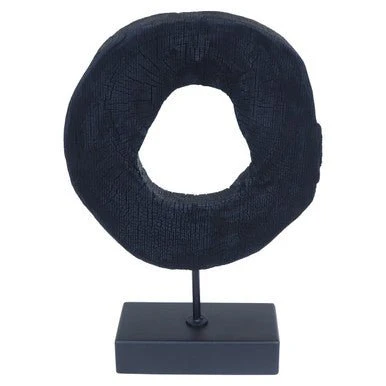 Fidel Small Rustic Mango Wood Sculpture On Stand - Image 5