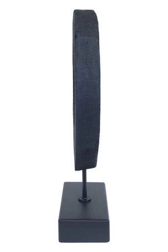 Fidel Small Rustic Mango Wood Sculpture On Stand - Image 6