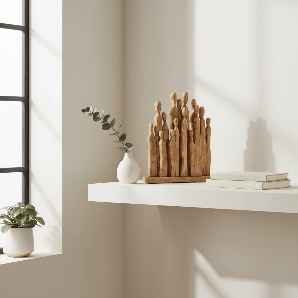 Fidra Unity Mango Wood Sculpture - Image 3
